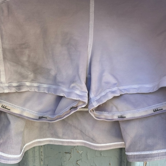 Lululemon lilac tye dye Pace Rival Skirt, size 10 - Picture 4 of 9